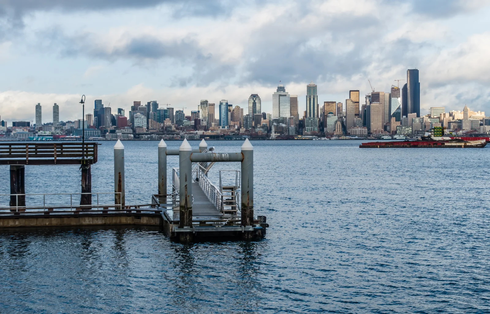 Seattle waterfront in Washington